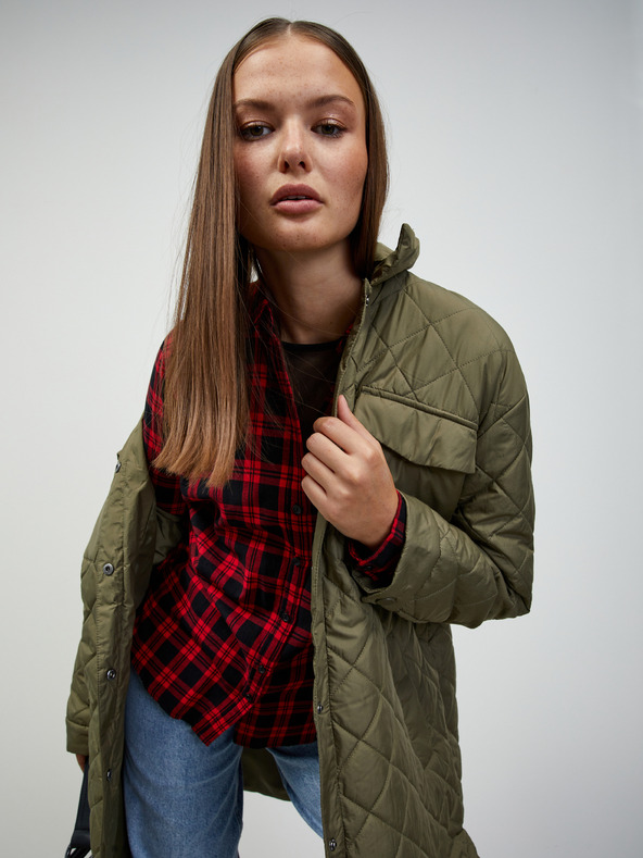 ZOOT.lab Červená dámska kockovaná košeľa ZOOT.lab Doris