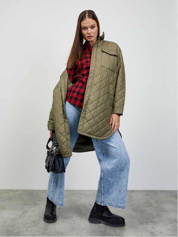 ZOOT.lab Červená dámska kockovaná košeľa ZOOT.lab Doris