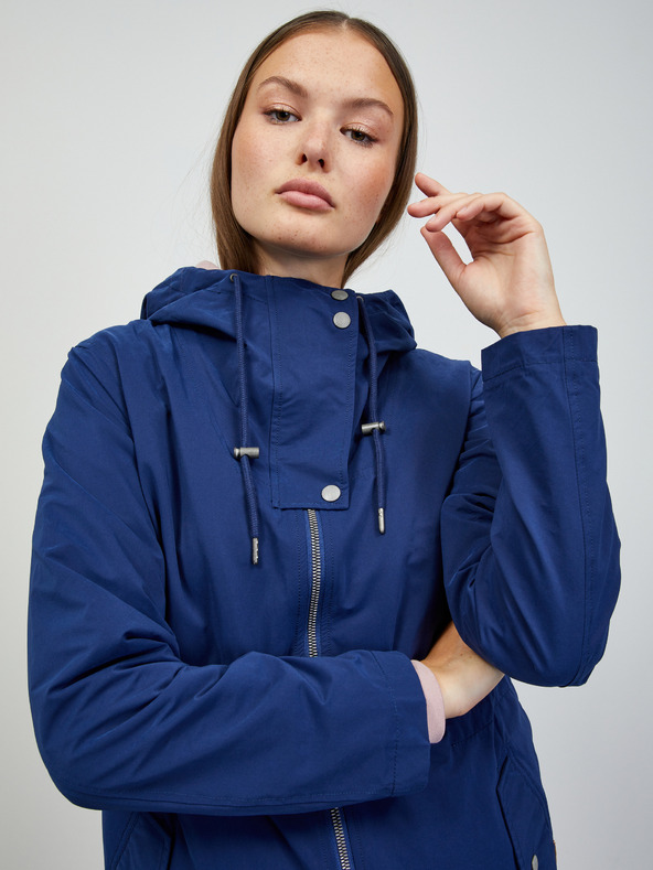 ZOOT.lab Tmavomodrá dámska parka s kapucňou ZOOT.lab Daria