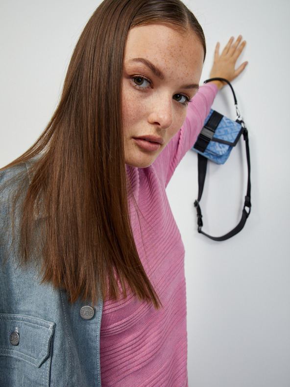 ZOOT.lab Ružový dámsky rebrovaný sveter ZOOT.lab Heddie