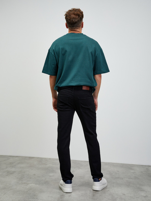 ZOOT.lab Čierne pánske džínsy rovného strihu ZOOT.lab Mario