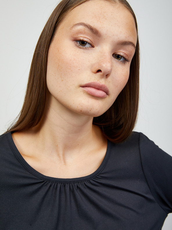 ZOOT.lab Čierne dámske základné tričko s dlhým rukávom ZOOT.lab Luna