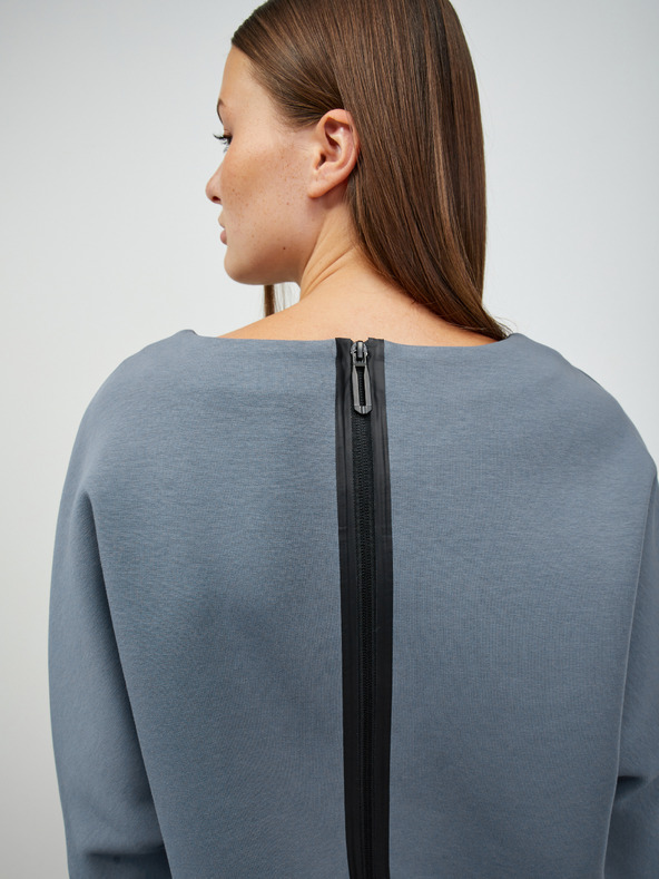 ZOOT.lab Modrá dámska mikina so zipsom na chrbte ZOOT.lab Salwa