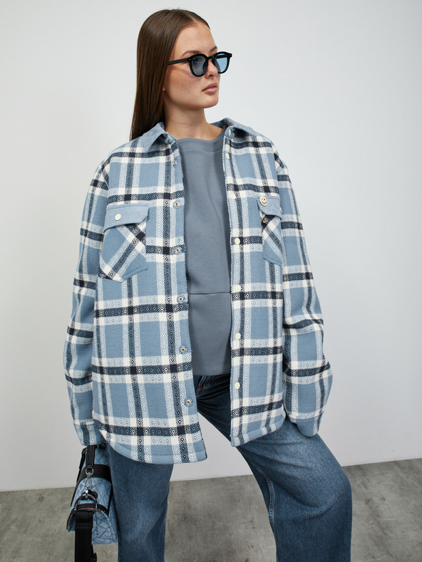 ZOOT.lab Modrá dámska mikina so zipsom na chrbte ZOOT.lab Salwa