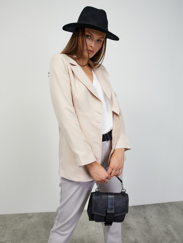 ZOOT.lab Svetlošedé dámske nohavice s opaskom ZOOT.lab Matylda