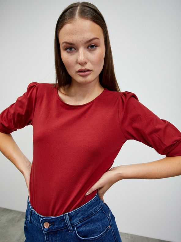 ZOOT.lab Červené dámske základné tričko ZOOT.lab Shia