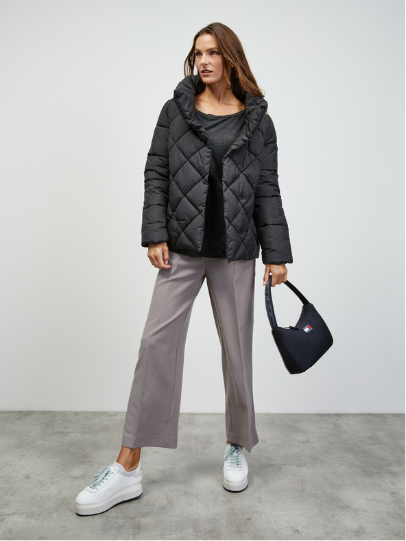 ZOOT.lab Tmavosivé dámske základné tričko s dlhým rukávom ZOOT.lab Leticia