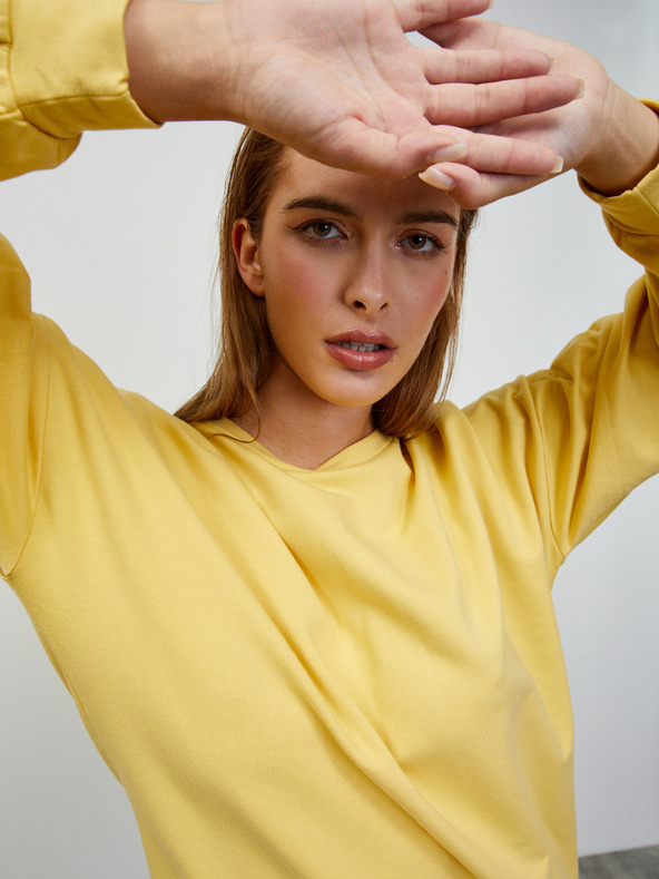 ZOOT.lab Žlté mikinové základné šaty ZOOT.lab Sloane