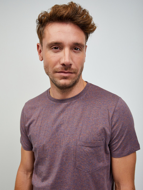 ZOOT.lab Fialová pánska pruhovaná základná košeľa ZOOT.lab Rex