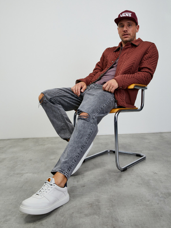 ZOOT.lab Fialová pánska pruhovaná základná košeľa ZOOT.lab Rex