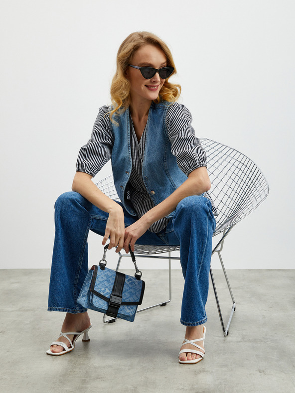 ZOOT.lab Čierna dámska pruhovaná blúzka ZOOT.lab Oline