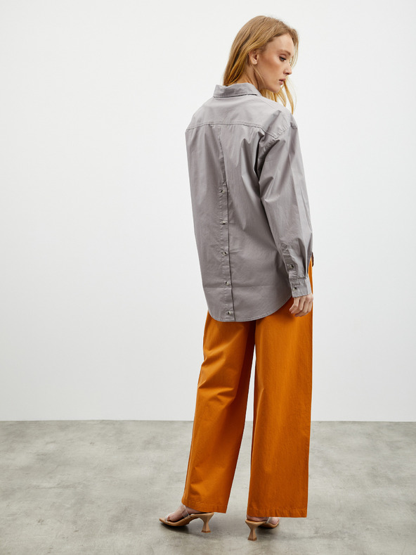 ZOOT.lab Svetlošedá dámska nadrozmerná košeľa ZOOT.lab Rosalinde