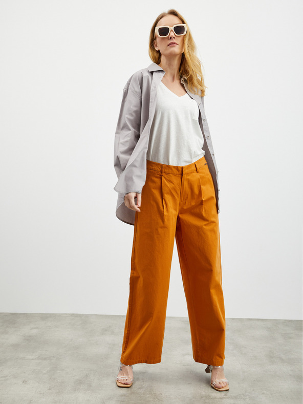 ZOOT.lab Svetlošedá dámska nadrozmerná košeľa ZOOT.lab Rosalinde