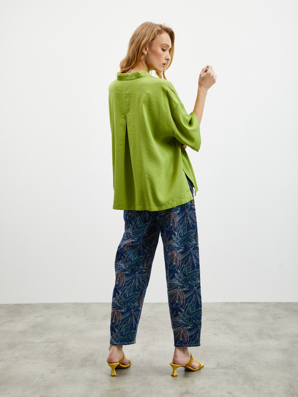 ZOOT.lab Svetlozelená dámska košeľa oversize ZOOT.lab Rhiannon