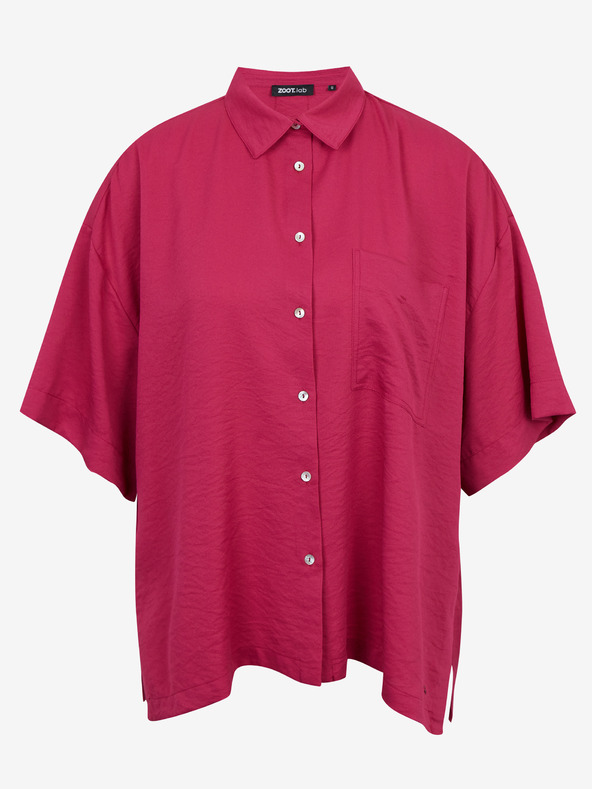 ZOOT.lab Tmavoružová dámska košeľa oversize ZOOT.lab Rhiannon