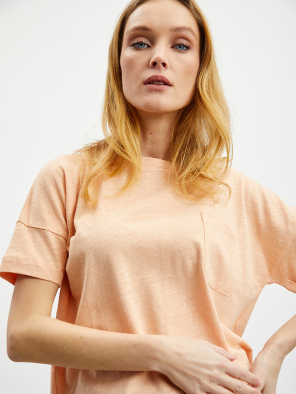 ZOOT.lab Marhuľové dámske ľanové tričko ZOOT.lab Harriet