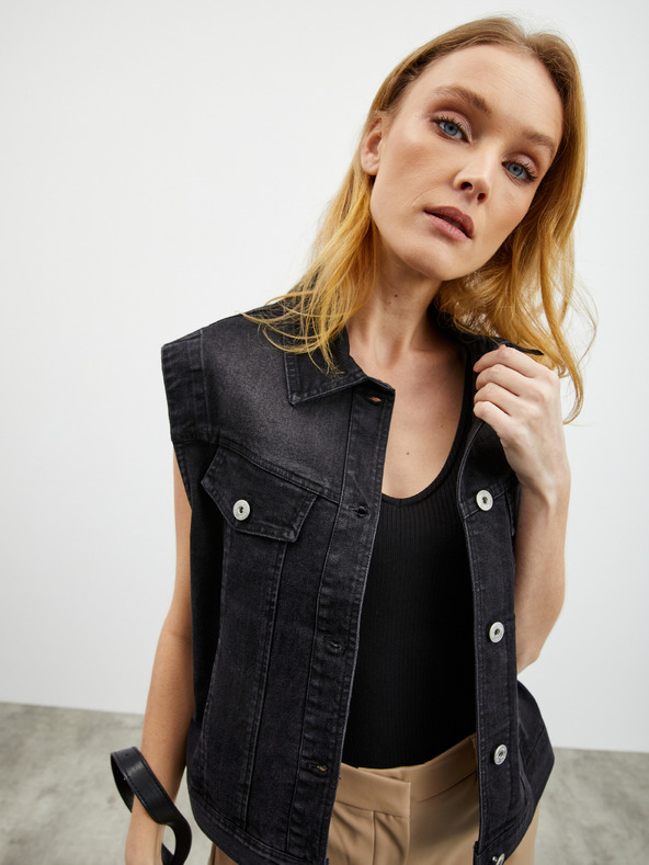 ZOOT.lab Čierne dámske rebrované body ZOOT.lab Olga