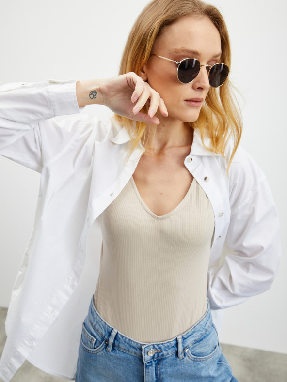 ZOOT.lab Svetlohnedé dámske rebrované body ZOOT.lab Olga