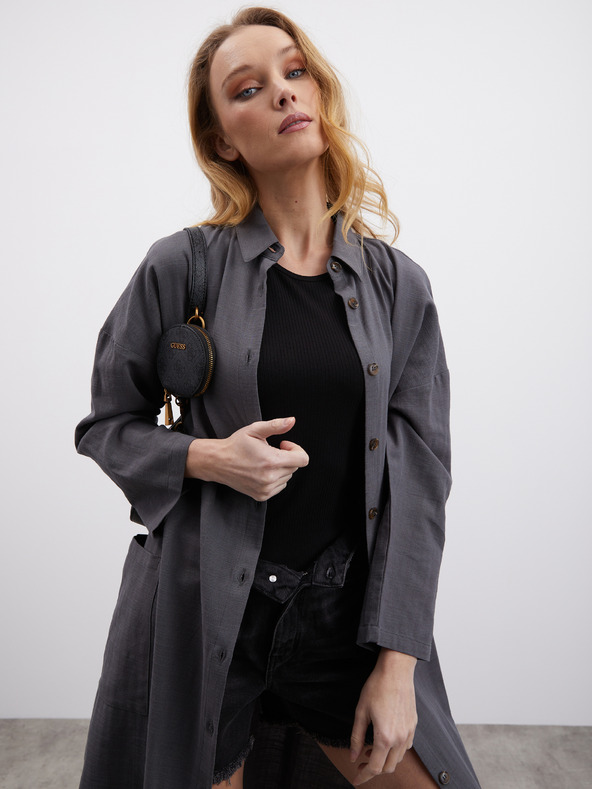 ZOOT.lab Čierne dámske rebrované tielko ZOOT.lab Reza