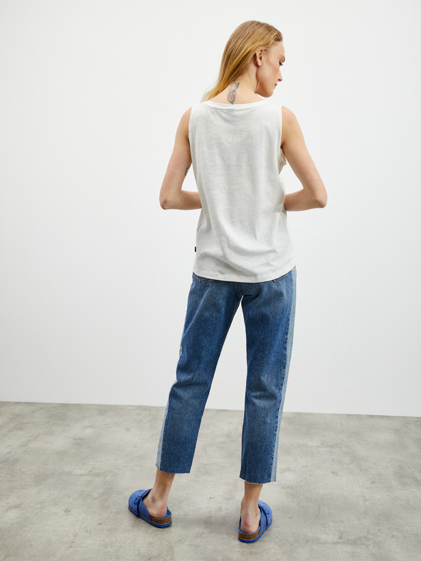 ZOOT.lab Biele dámske ľanové tielko ZOOT.lab Josi