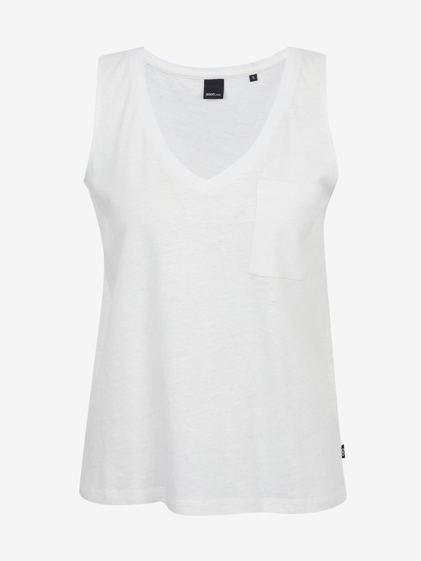 ZOOT.lab Biele dámske ľanové tielko ZOOT.lab Josi