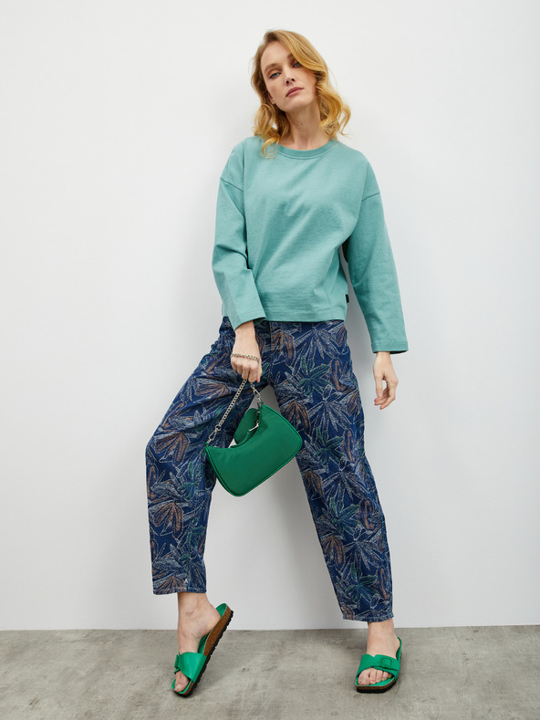 ZOOT.lab Modrá dámska nadrozmerná mikina ZOOT.lab Briar