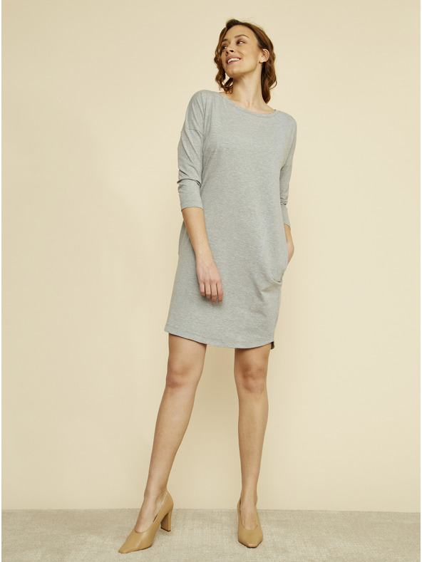 ZOOT.lab ZOOT.lab Serena sivé základné šaty