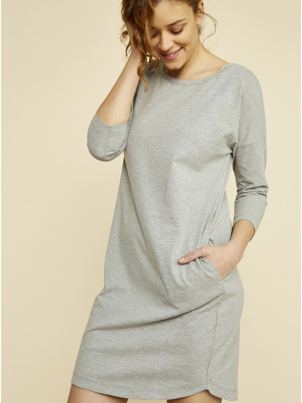 ZOOT.lab ZOOT.lab Serena sivé základné šaty