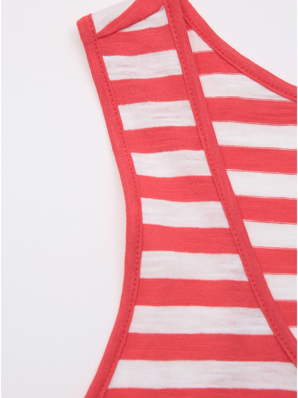 ZOOT.lab Bielo-červené dámske pruhované tielko ZOOT.lab Josefina