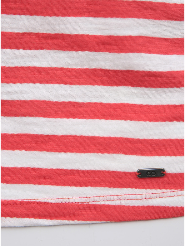 ZOOT.lab Bielo-červené dámske pruhované tielko ZOOT.lab Josefina