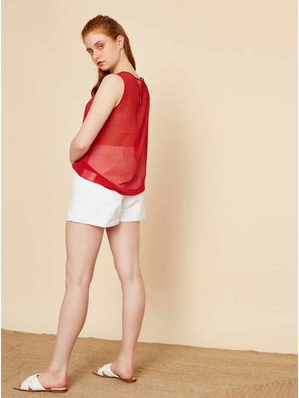 ZOOT.lab Červená bodkovaná blúzka ZOOT.lab Tina