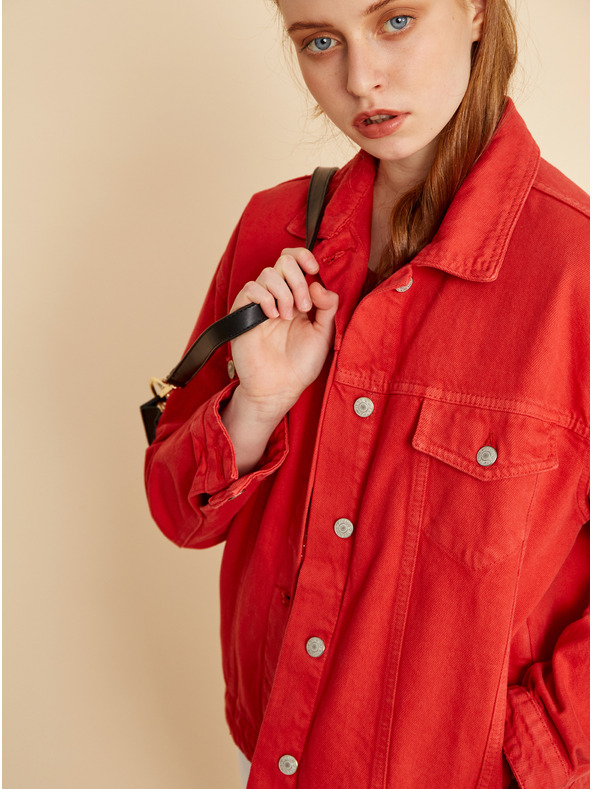 ZOOT.lab Červená bodkovaná blúzka ZOOT.lab Tina