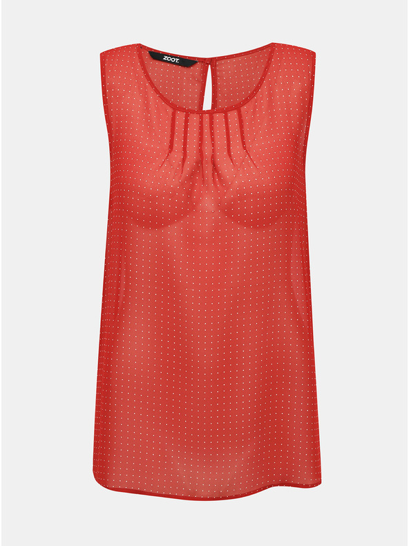 ZOOT.lab Červená bodkovaná blúzka ZOOT.lab Tina