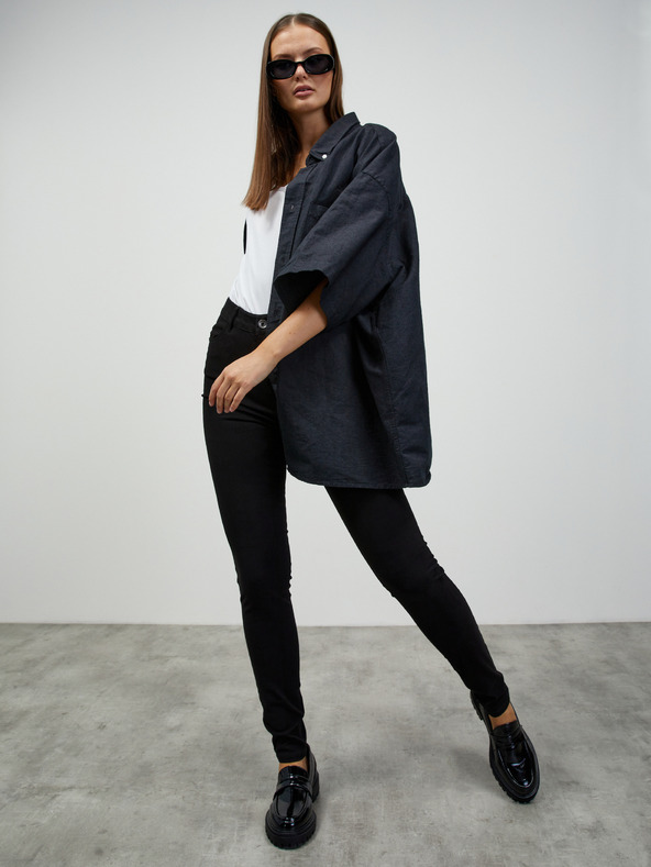 ZOOT.lab Čierne dámske nohavice slim fit ZOOT.lab Anna