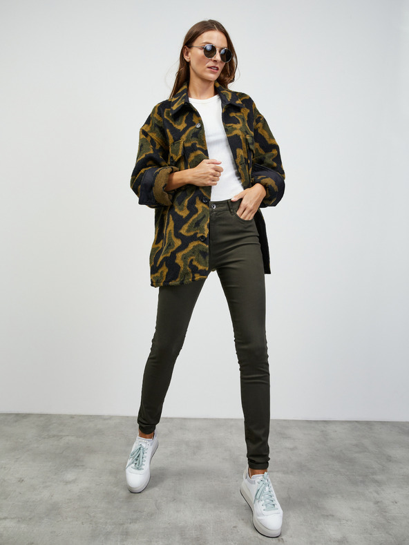 ZOOT.lab Khaki dámske slim fit nohavice ZOOT.lab Anna