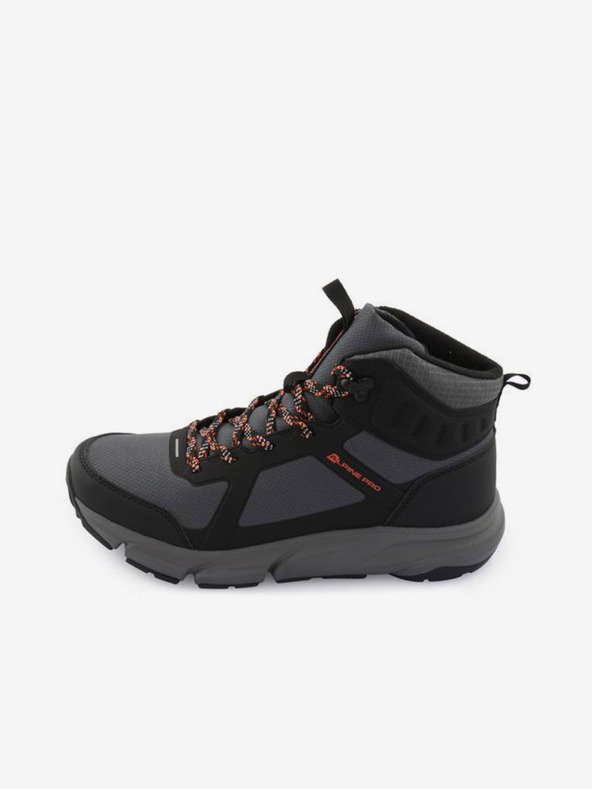 ALPINE PRO Čierno-sivé pánske outdoorové topánky ALPINE PRO MIRUB