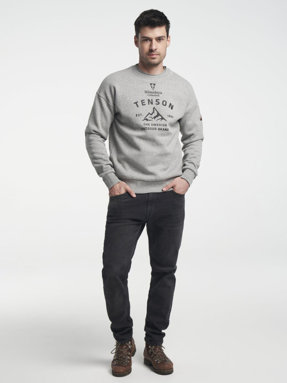 Tenson Pánska mikina TENSON Himalaya Crew M sivá