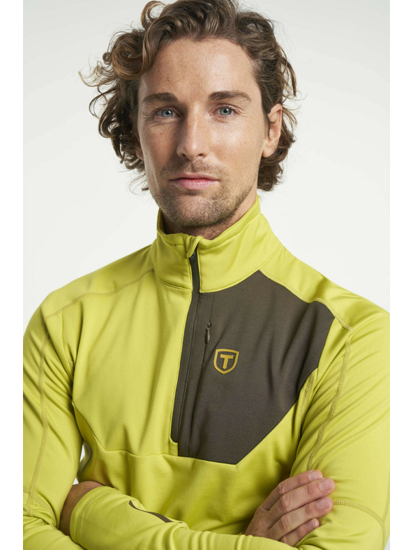 Tenson Pánska funkčná mikina Tenson Txlite Halfzip M žltá