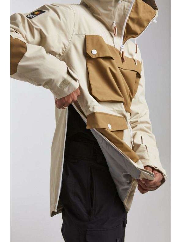 Tenson Pánska Snowboardová Bunda Colourwear Essential M Béžová