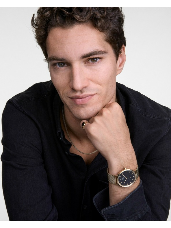 Daniel Wellington Zlatý oceľový retiazka Daniel Wellington Mesh DW00401099