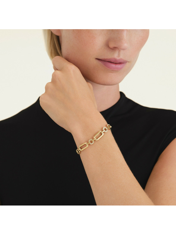 Rosefield Pozlátený dámsky náramok Rosefield JBOSG-J900