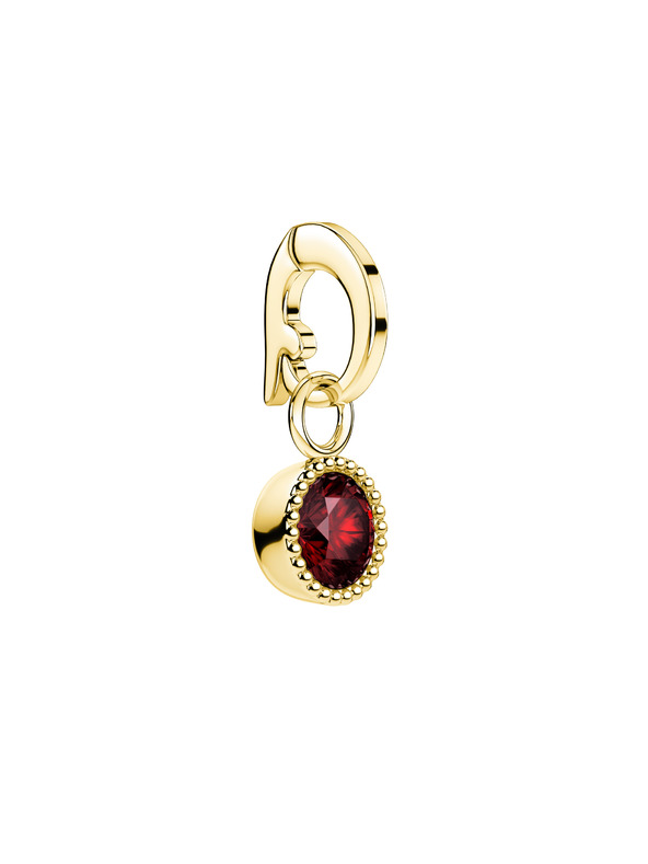 Rosefield Rosefield prívesok zlatej farby Birthstone January farba