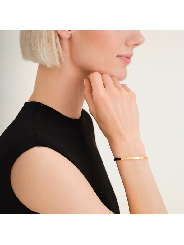 Rosefield Rosefield dámsky pevný náramok pozlátený JBLCG-J1043
