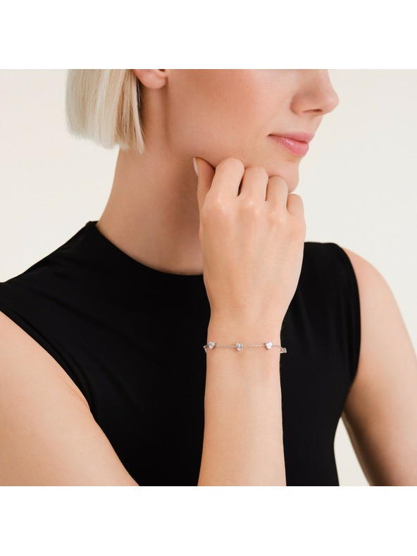 Rosefield Rosefield dámsky náramok rhodiovaný JBRHS-J1014