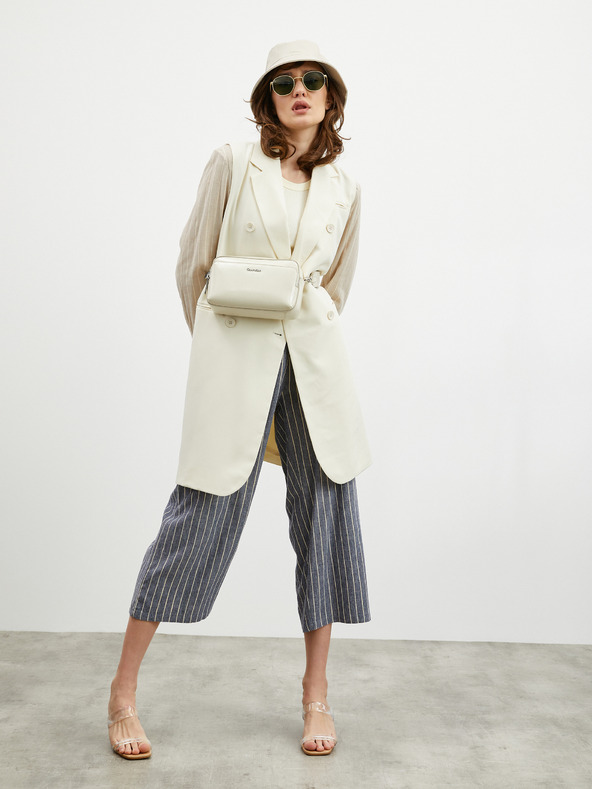 ZOOT.lab Béžové dámske pruhované sako ZOOT.lab Ursala