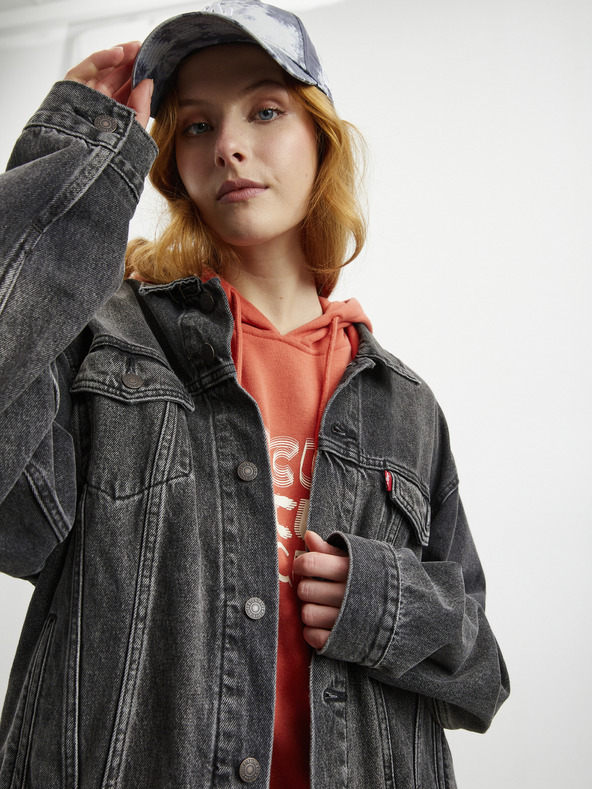 ZOOT.lab Koralové dámske mikinové šaty s kapucňou a potlačou ZOOT.lab Debby