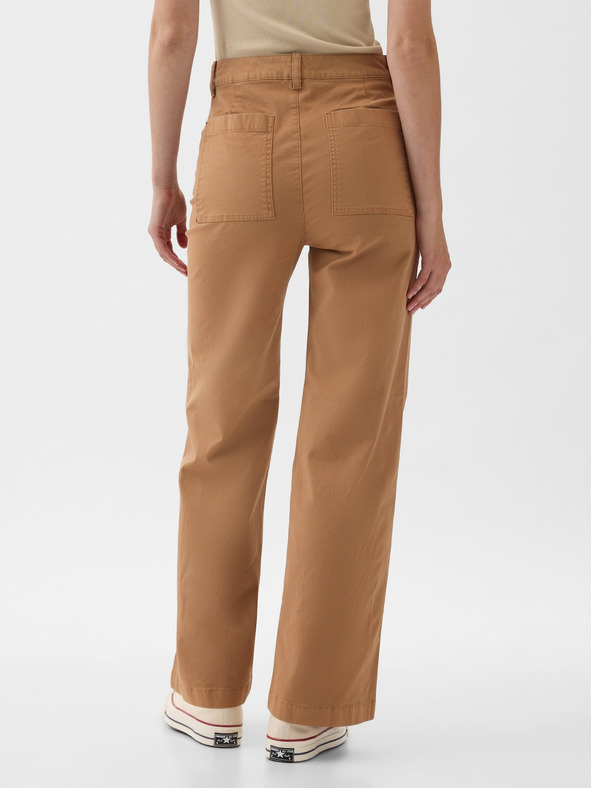 GAP Nohavice Khaki Wide GAP