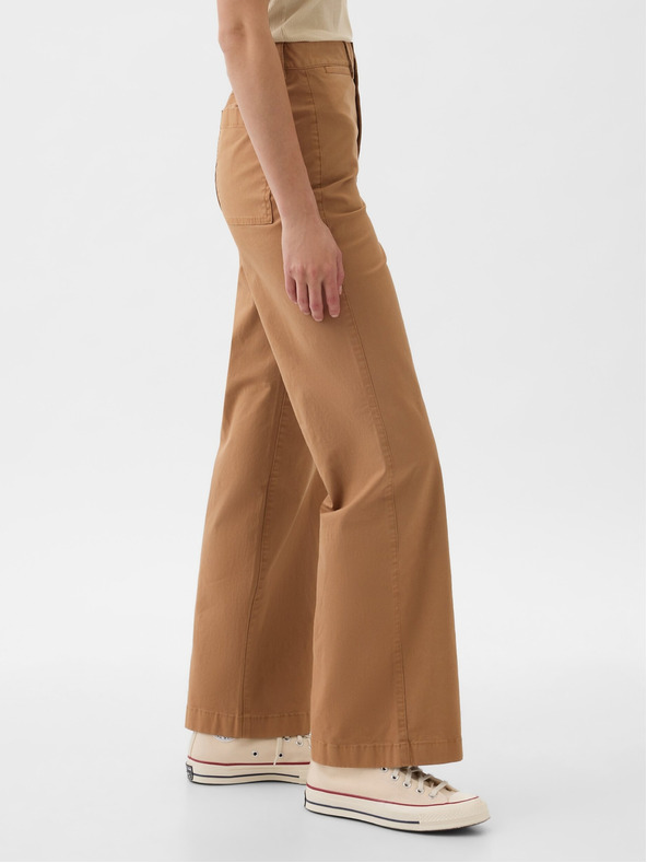 GAP Nohavice Khaki Wide GAP