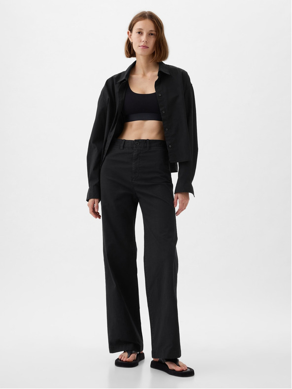 GAP Nohavice Khaki Wide GAP