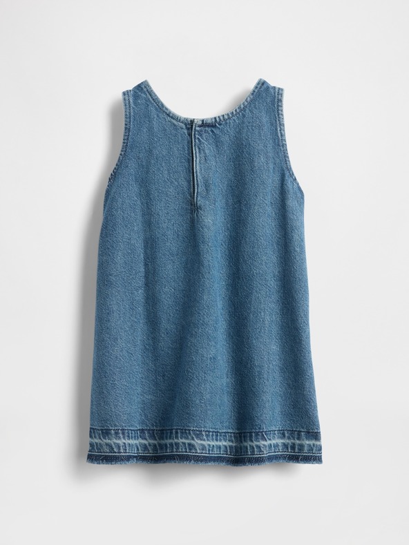 GAP Baby chambray šaty UltraSoft Americana GAP